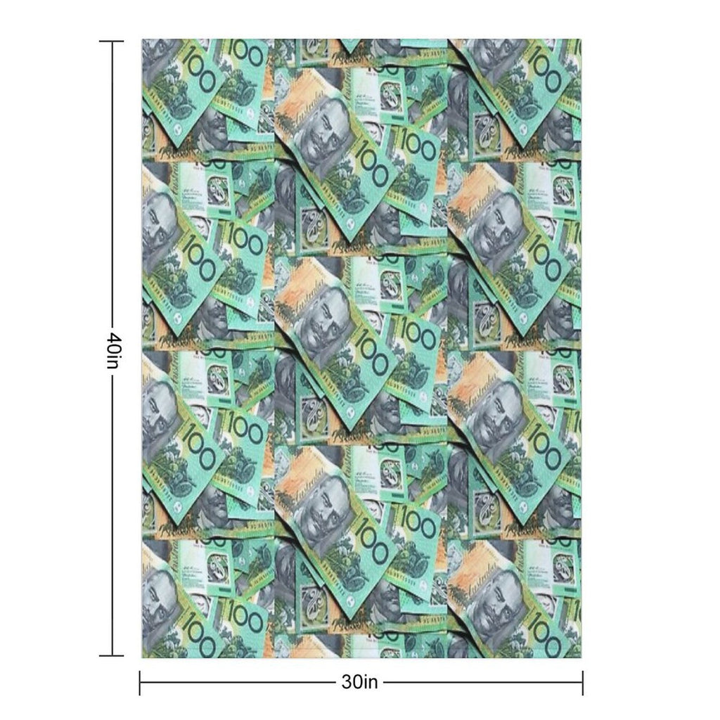 Australian $100 Notes Versatility Throw Blanket
