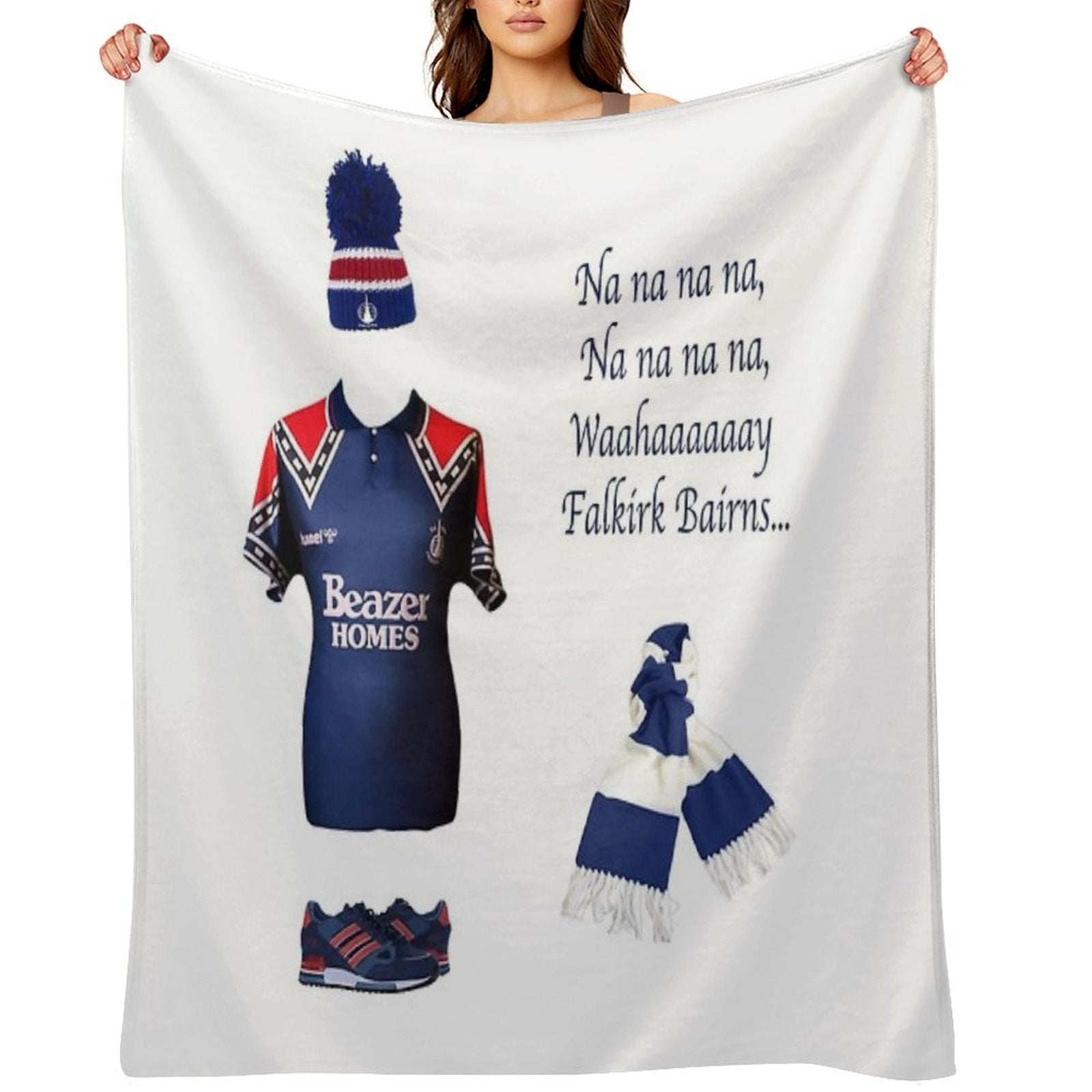Falkirk Fc Compact Throw Blanket