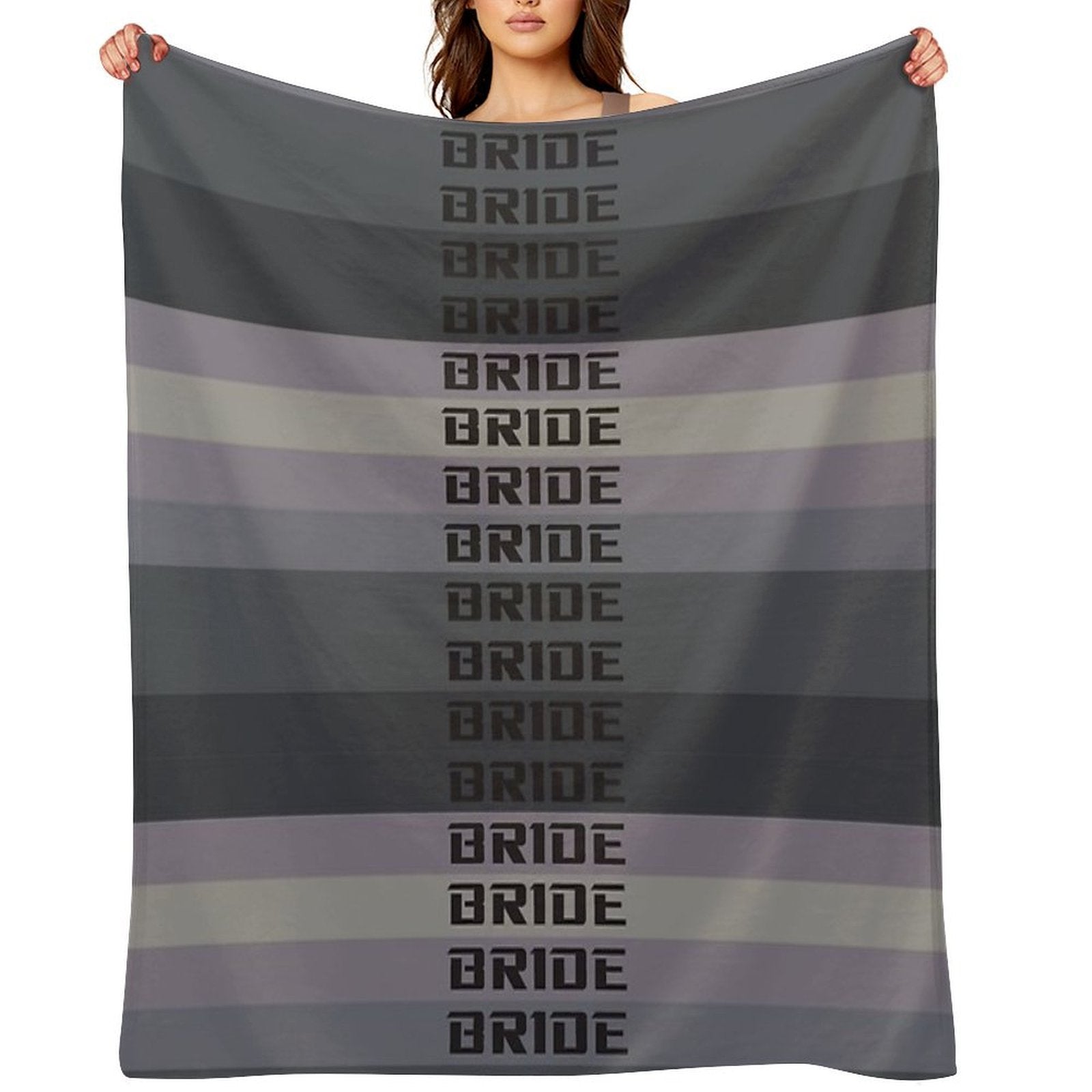 BRIDE JDM MATERIAL Eco-conscious Throw Blanket