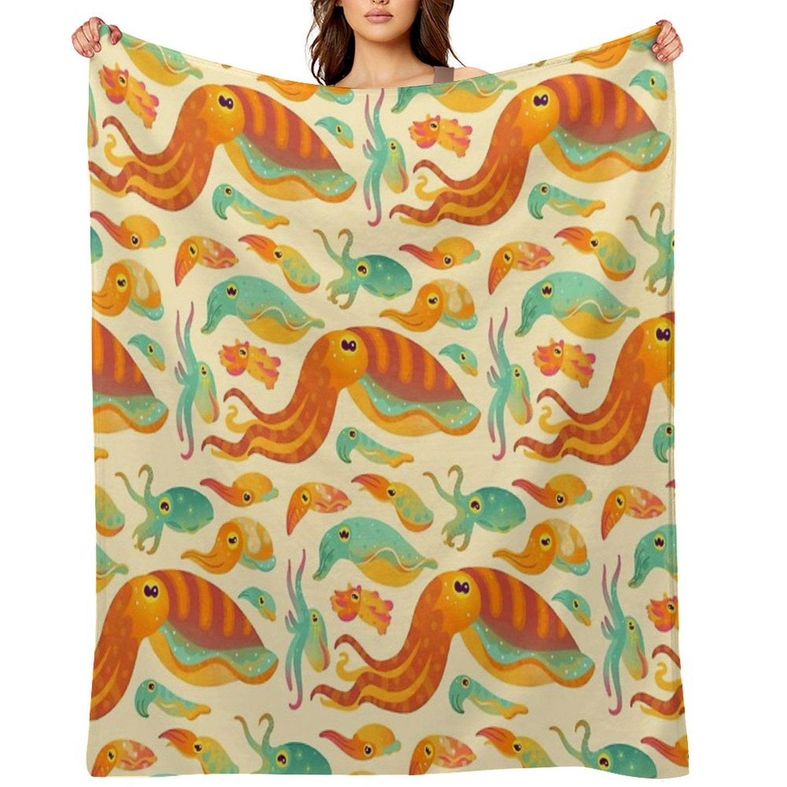 Cuttlefish Versatility Throw Blanket