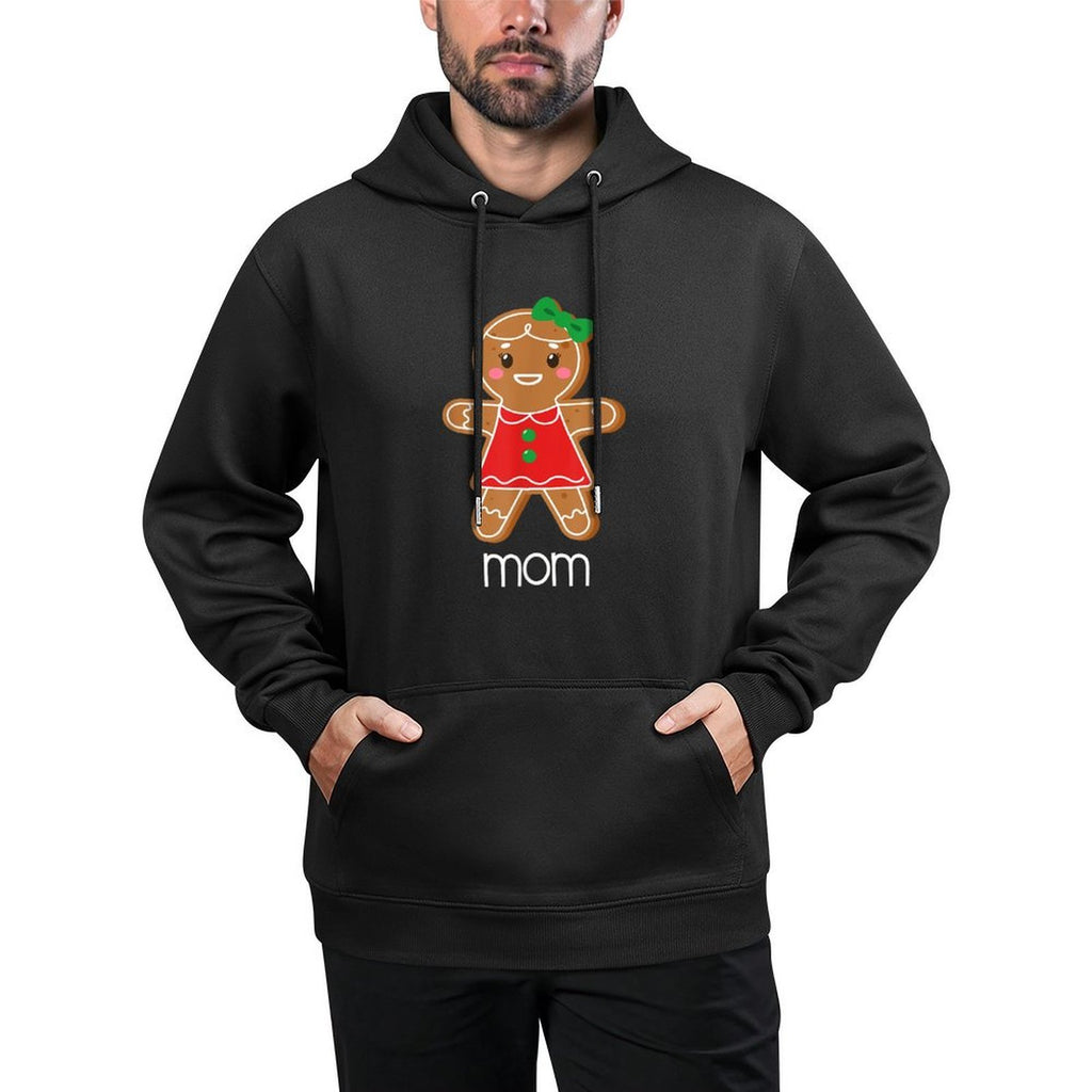Gingerbread Mom Christmas Matching Pajamas for Family Xmas Relaxed Fit Hoodie