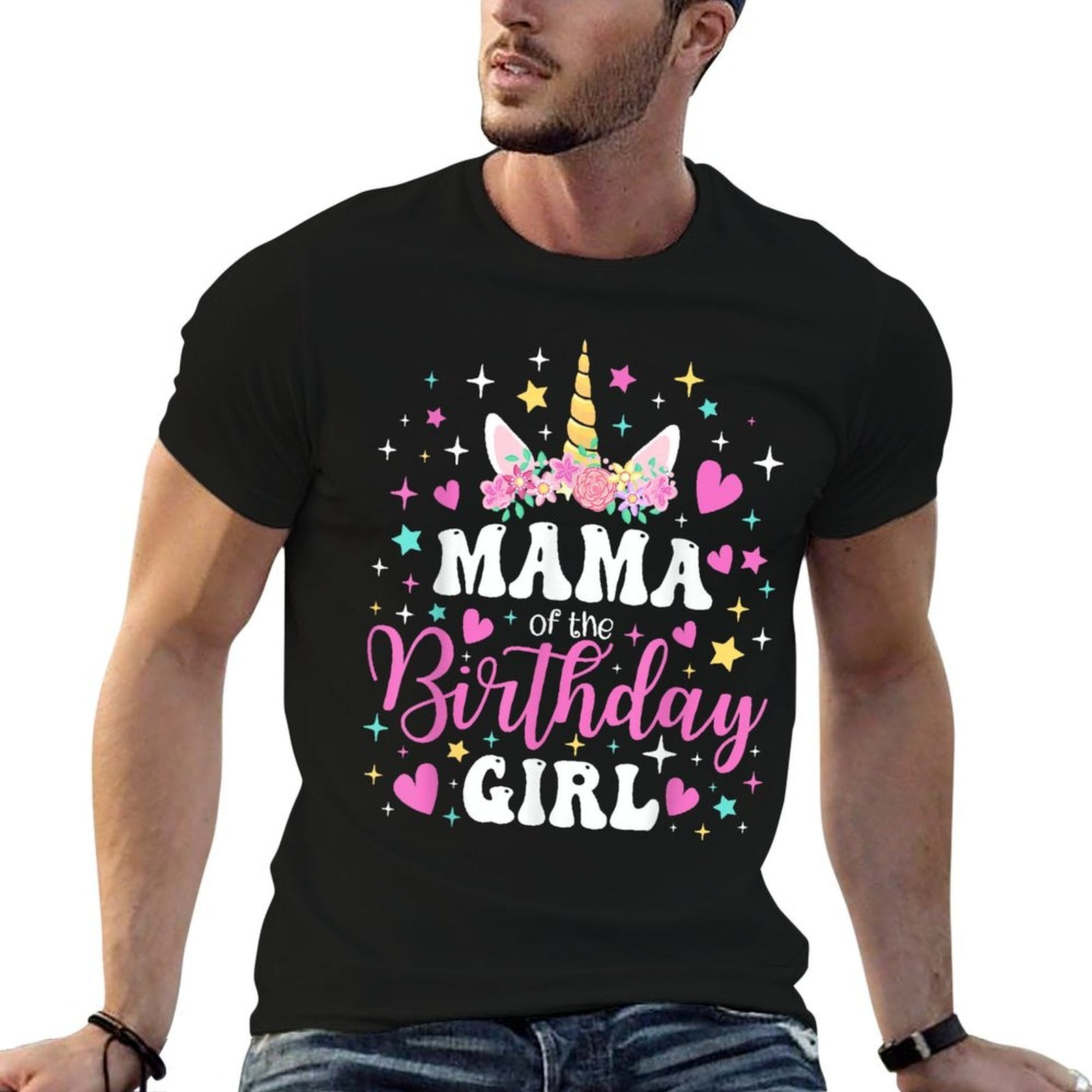 Unicorn Mama of The Birthday Girl Family Matching Party  Affordable Price T-Shirt