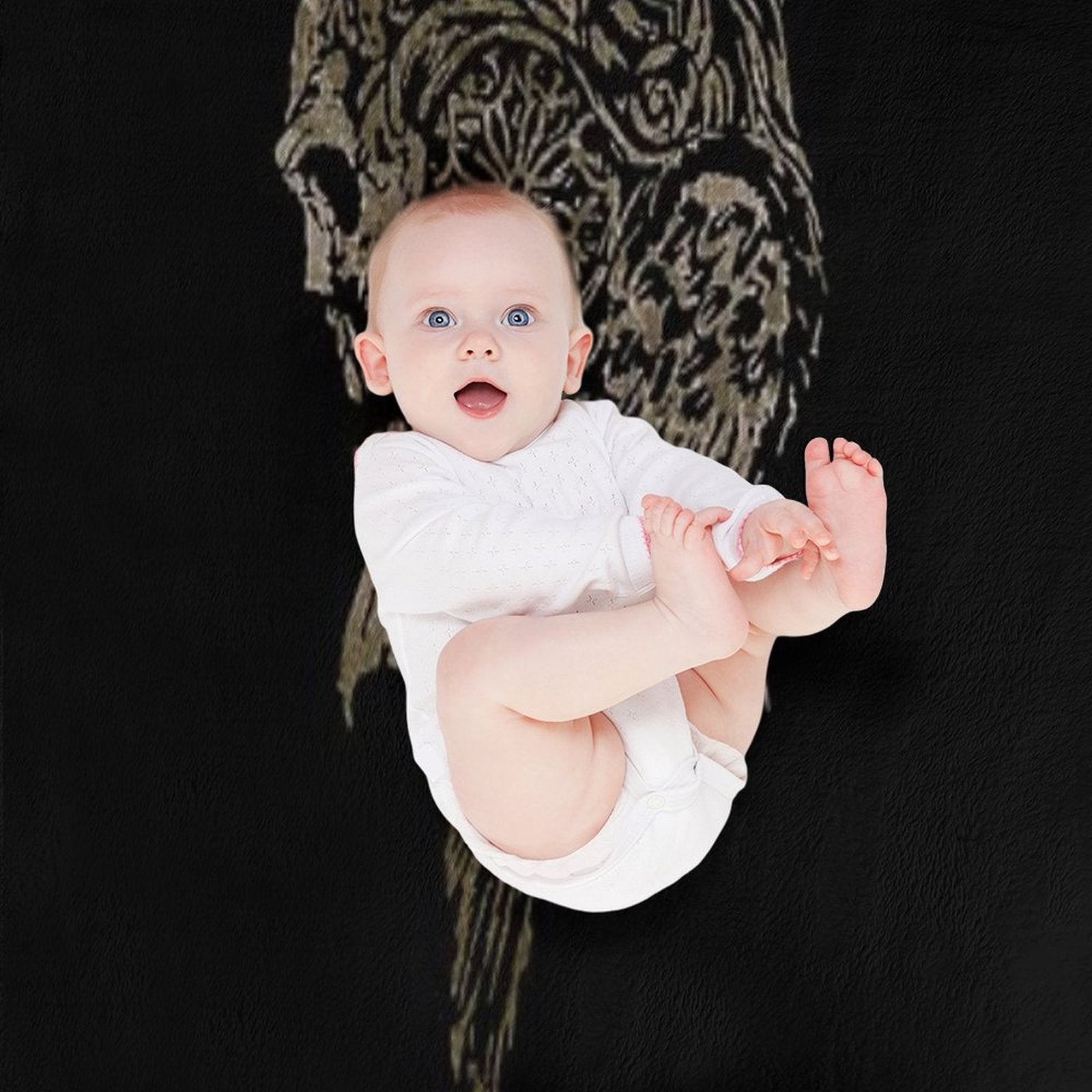 The Lucian Crest Velvety-soft Throw Blanket