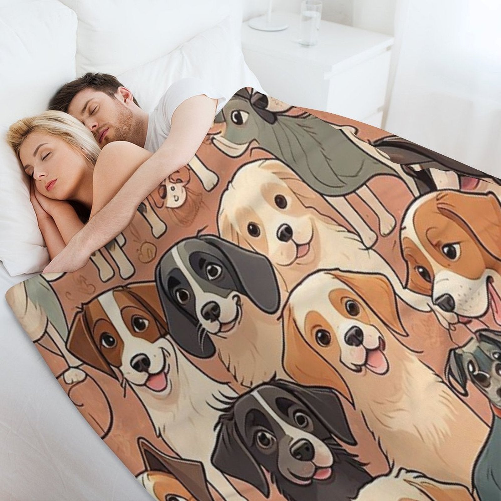Dogs Multi-functional Throw Blanket