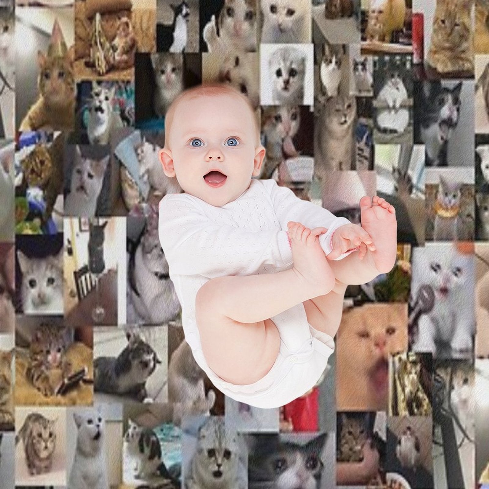 Ultimate Sad Cats (4K) Sustainable Throw Blanket