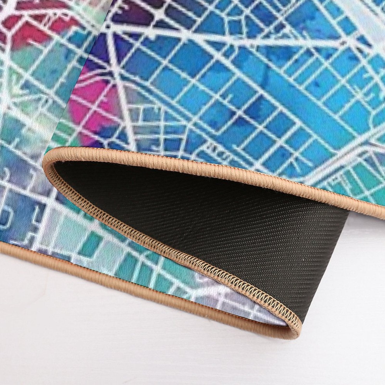 Berlin Map  Easy Maintenance Bath Mat