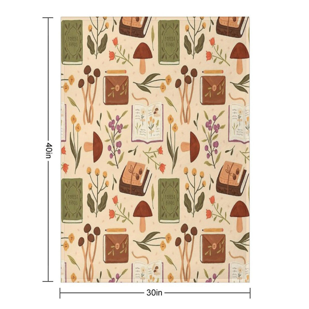 Bookish Forest Gift-ready Throw Blanket