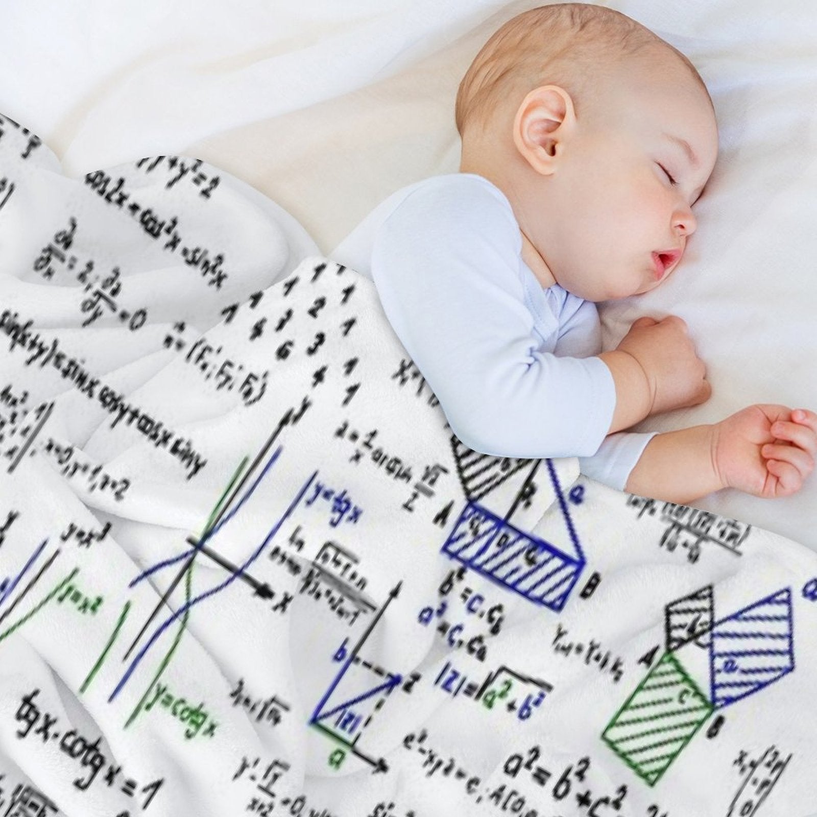 Mathematics Formulas And Numbers Durable Throw Blanket
