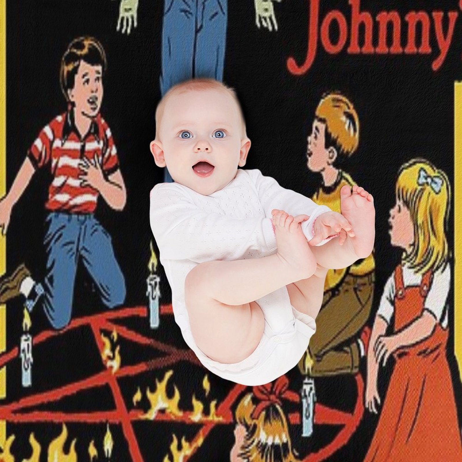 Who's Possessed Johnny Anti-pilling Throw Blanket
