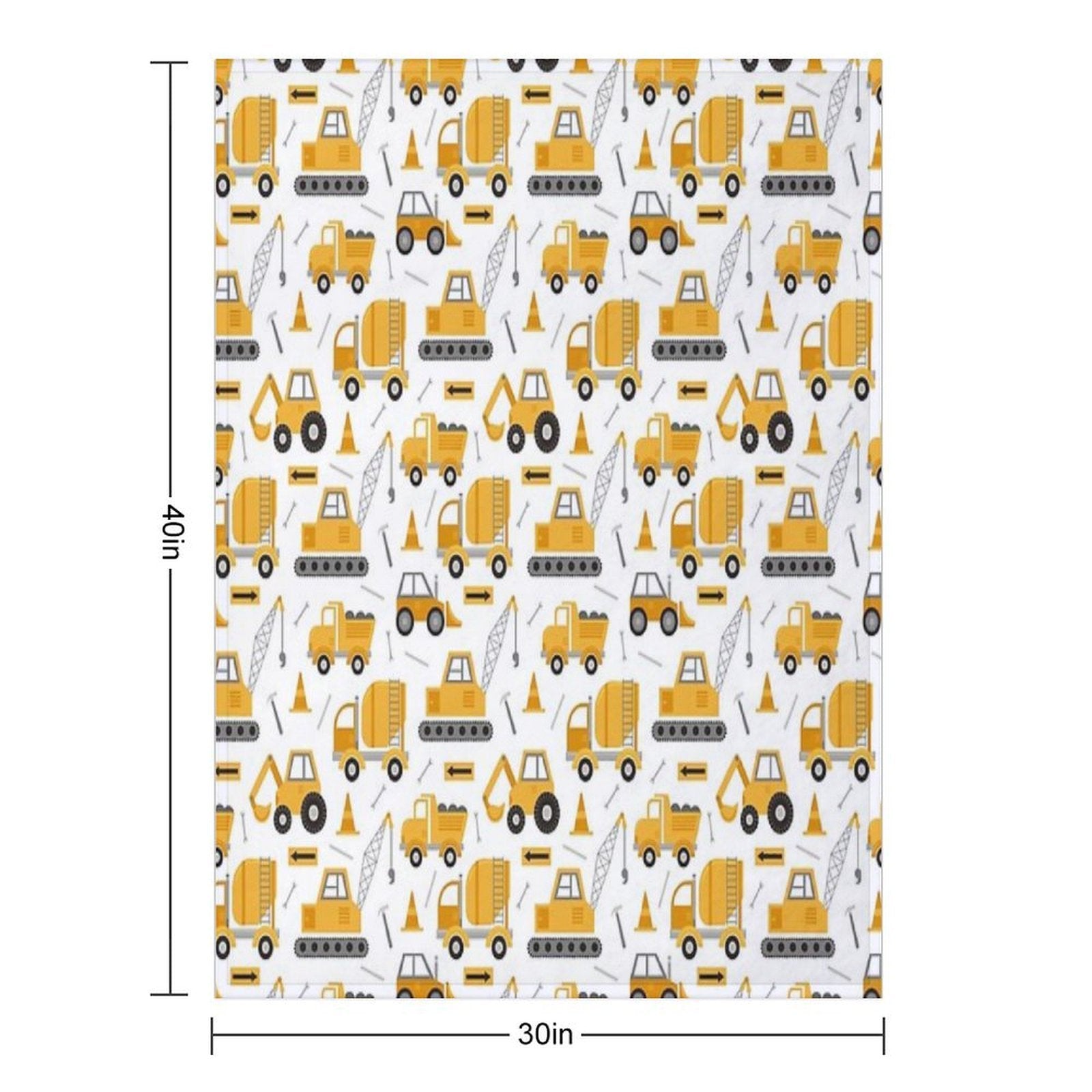 Construction Trucks Lightweight Throw Blanket