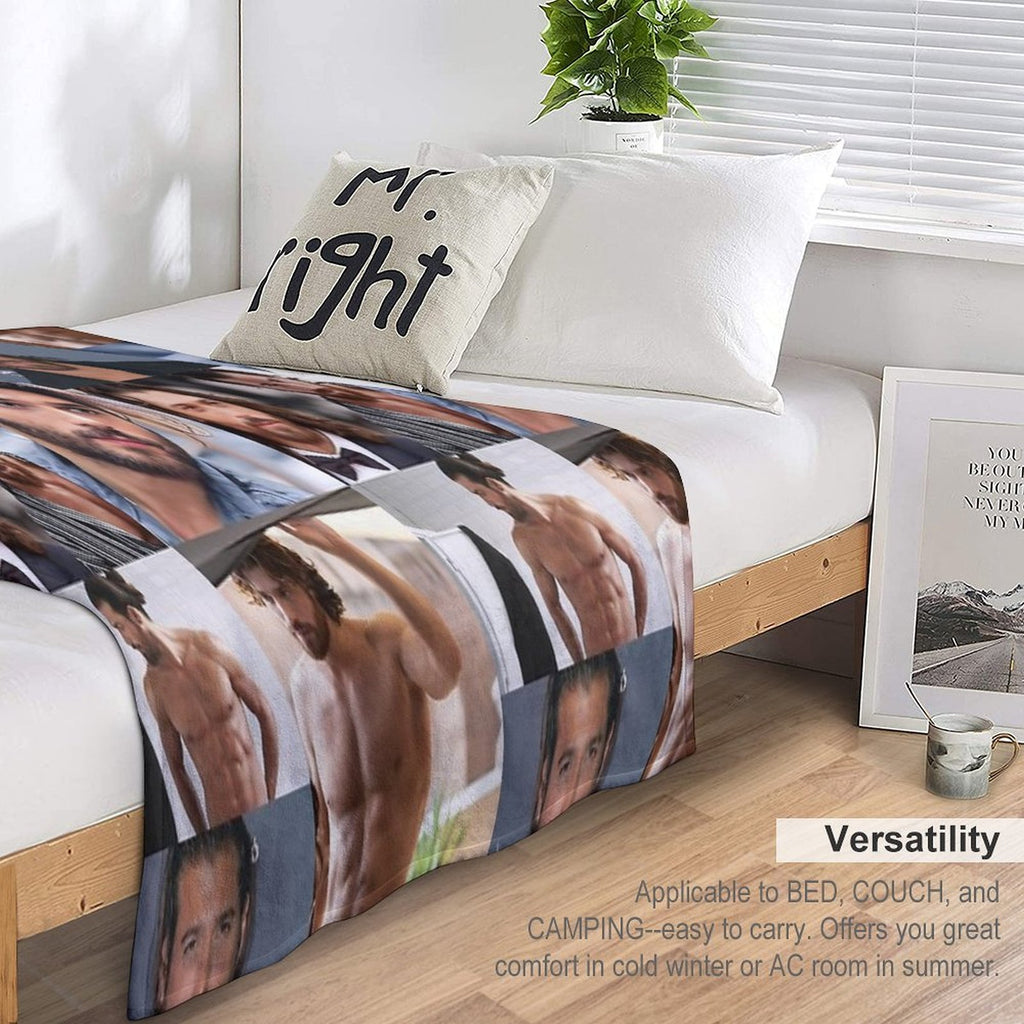 Can Yaman Collage Premium Throw Blanket