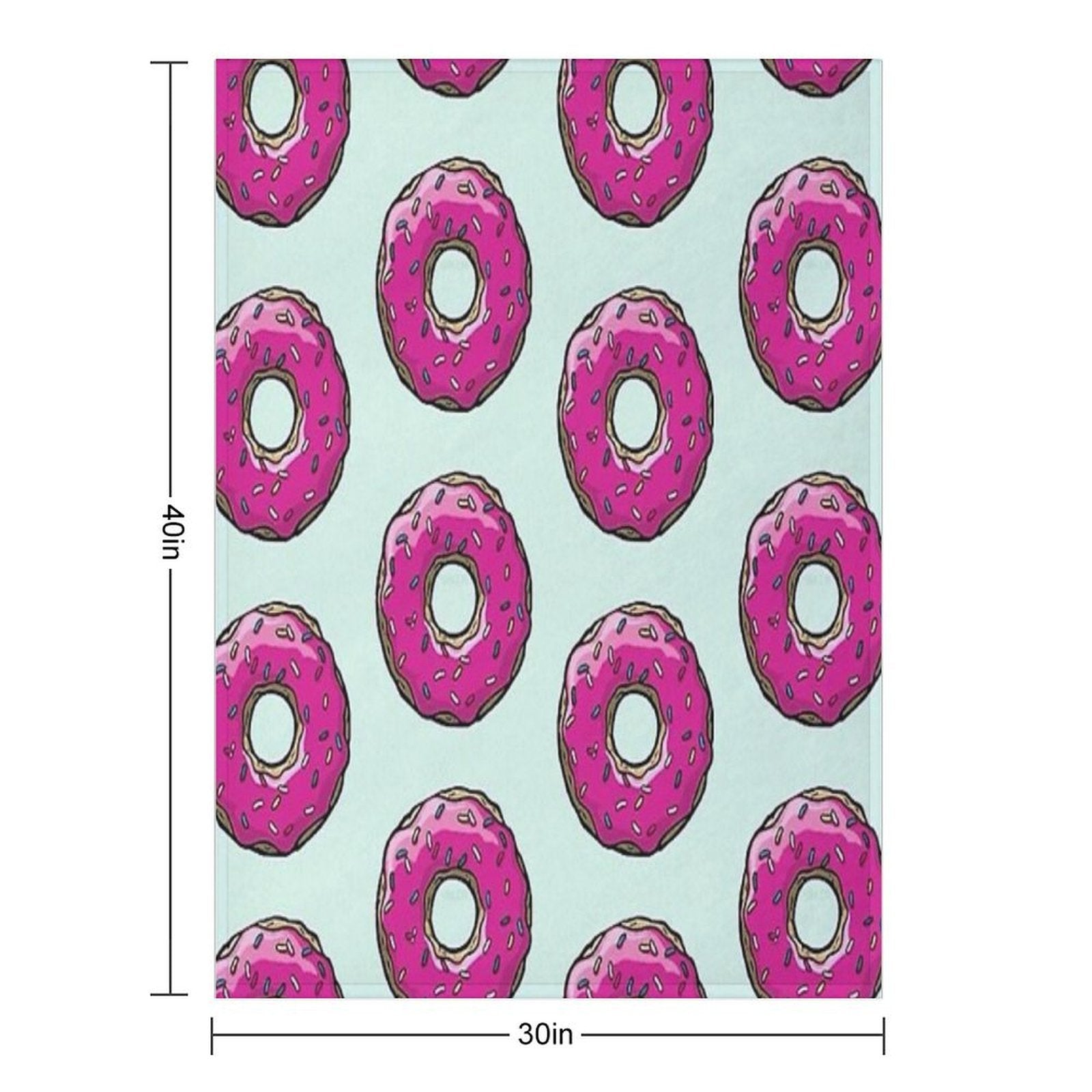 Classic Simpsons Donuts Premium Throw Blanket