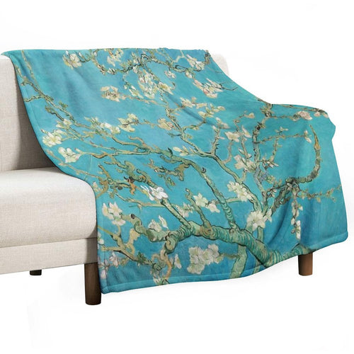 Almond Blossoms by Vincent Van Gogh Multi-functional Throw Blanket
