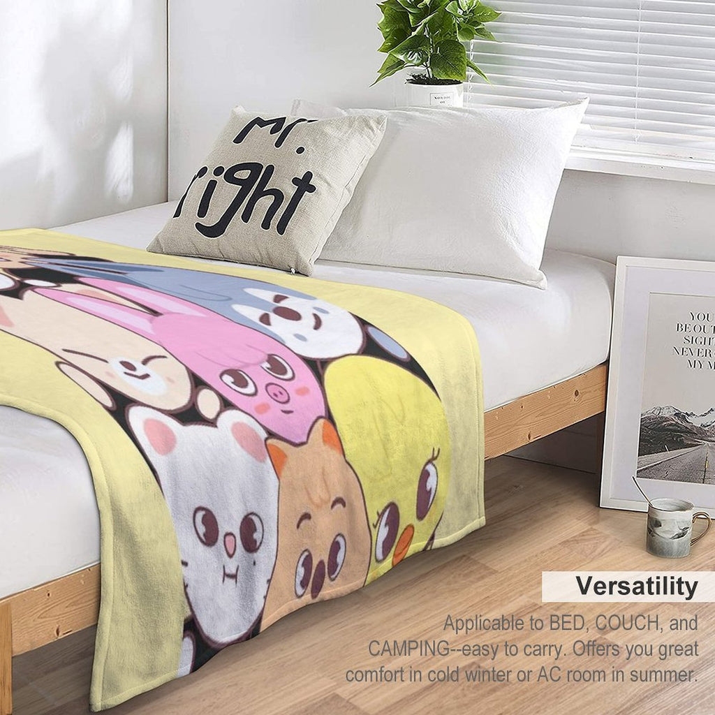 Stray Kids - Skzoo Versatility Throw Blanket
