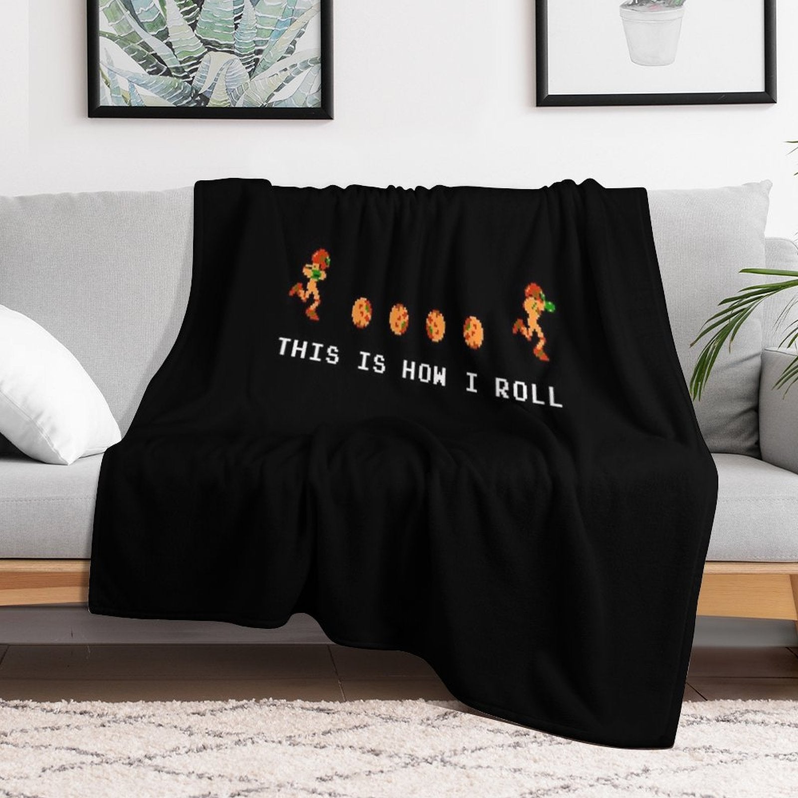This Is How I Roll (Samus) Travel-friendly Throw Blanket