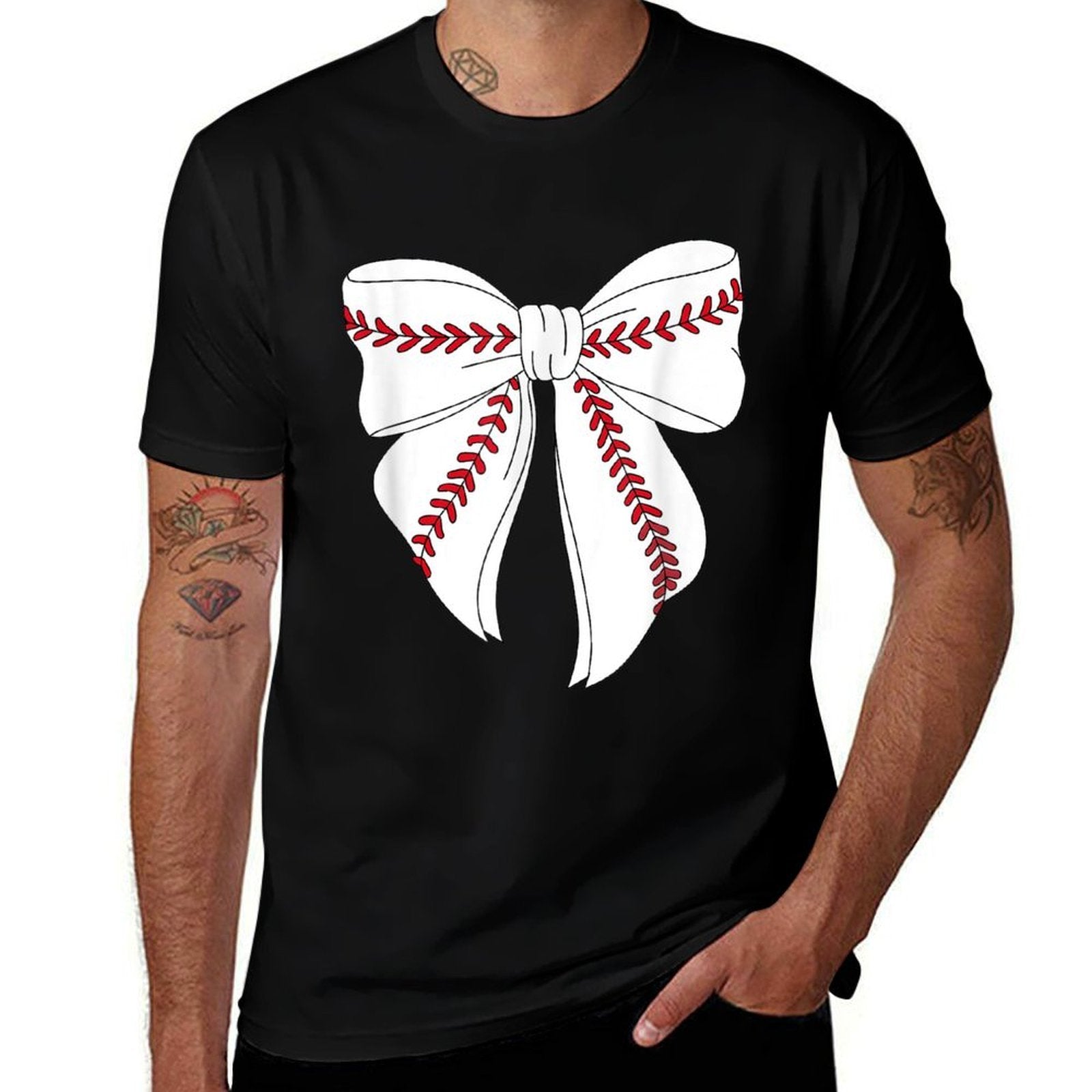 Coquette Bow Baseball For Kids Youth Girls Baseball Mom Mama  Stretchy T-Shirt