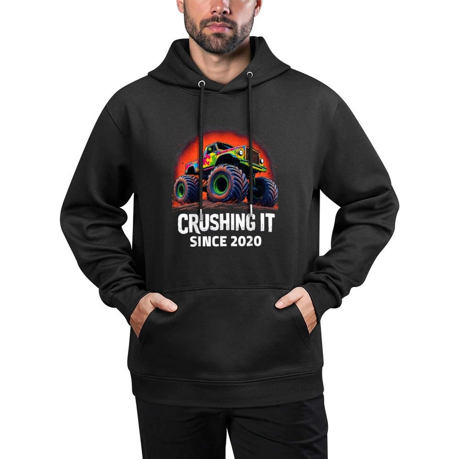 Im 5 Monster Truck 5 Birthday Boy Year Old 5th Party Born All-Day Comfort Hoodie