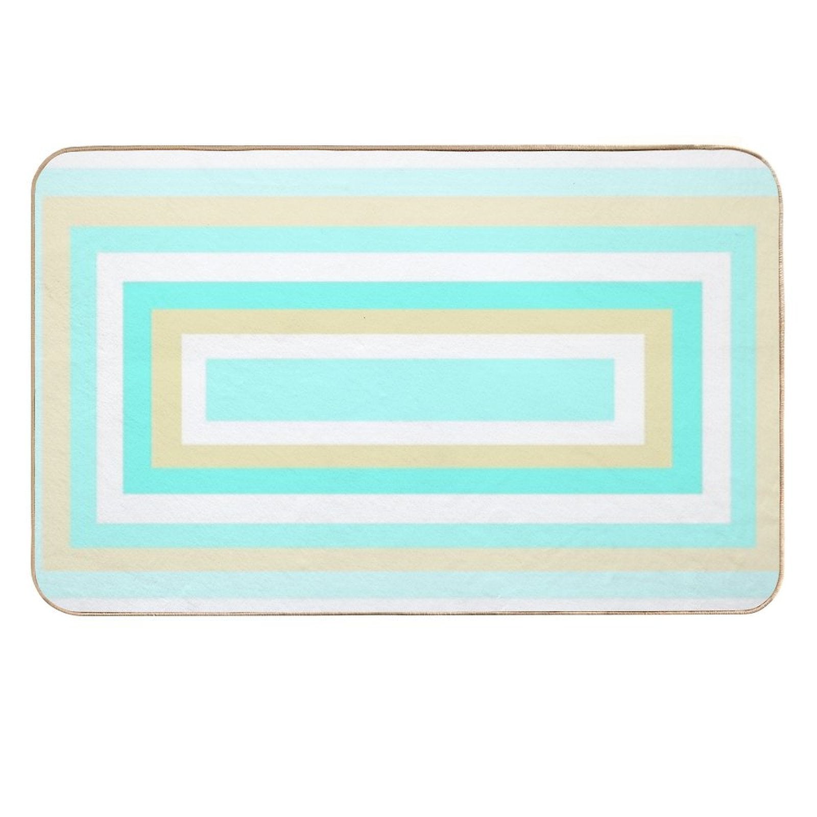 Blue Teal Aqua  Versatile Bath Mat