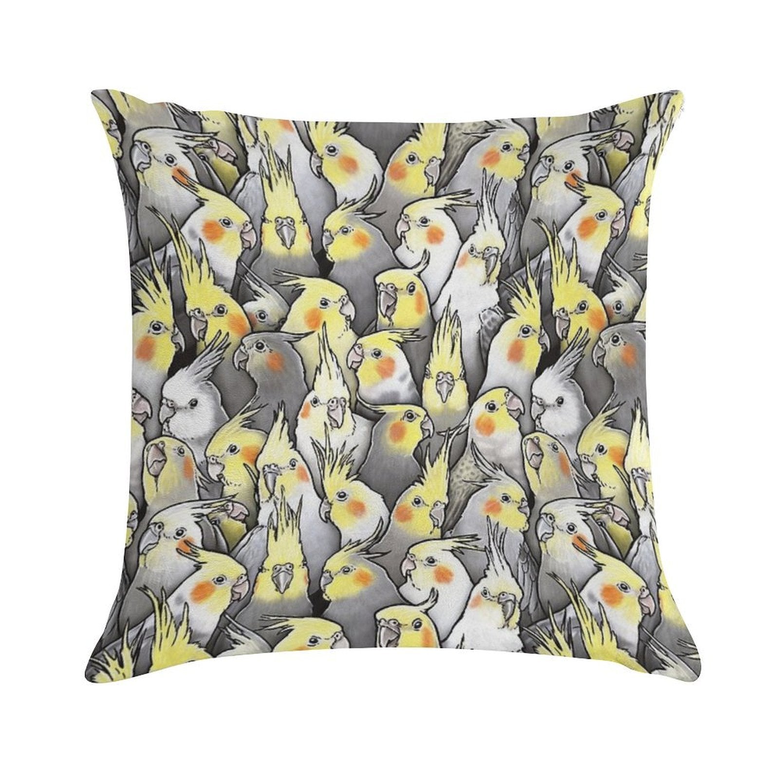 Cockatiels Galore Soft Anti-Pilling Throw Pillow
