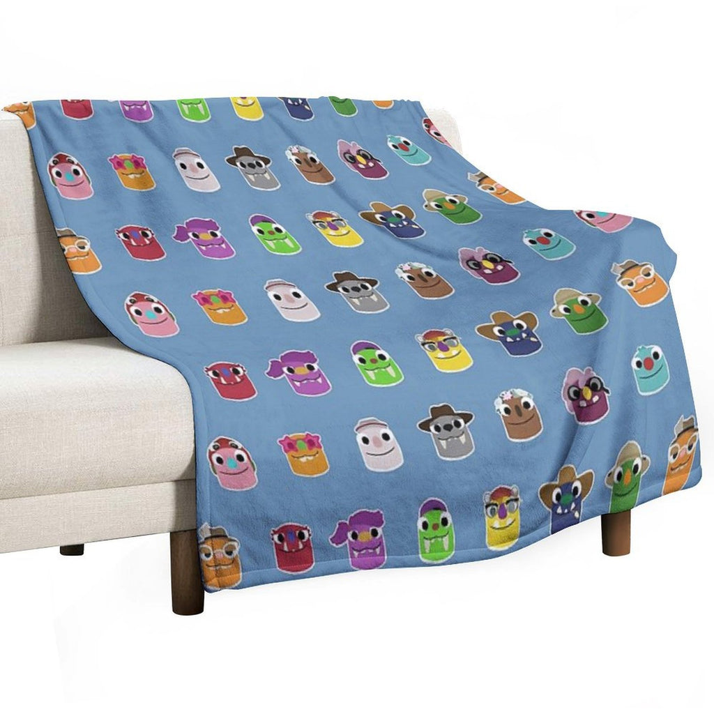 Bugsnax - All Grumpuses Comfort Throw Blanket