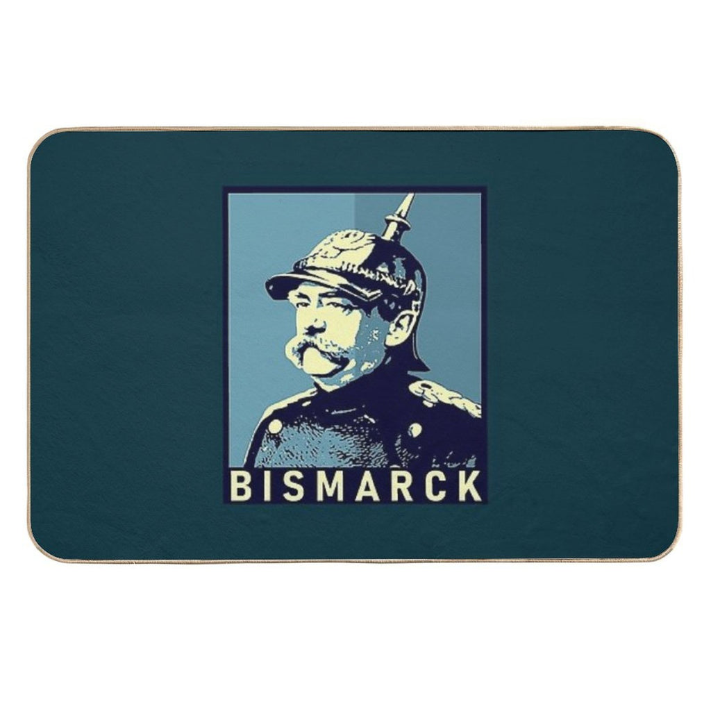 Otto Von Bismarck  Fade-Resistant Bath Mat