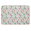 Floral Seamless Pattern  Slip-Resistant Bath Mat