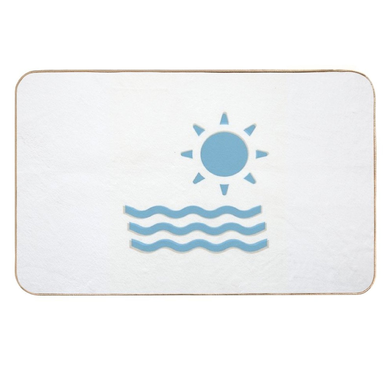 Welcome Summer Abstract, Hot Summer 2023, Summer Sunset, Beach Day Durable Bath Mat