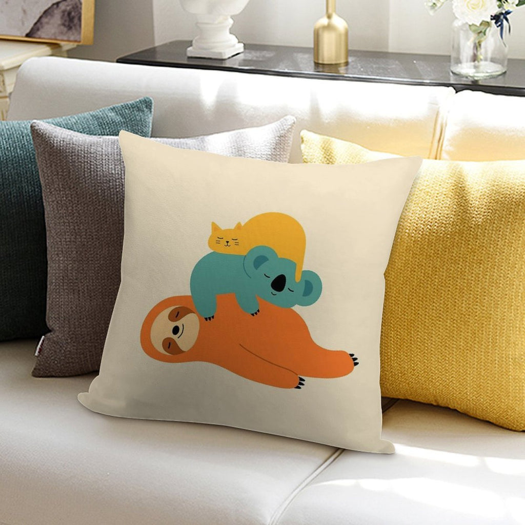 Being Lazy Soft Fade-Resistant Throw Pillow