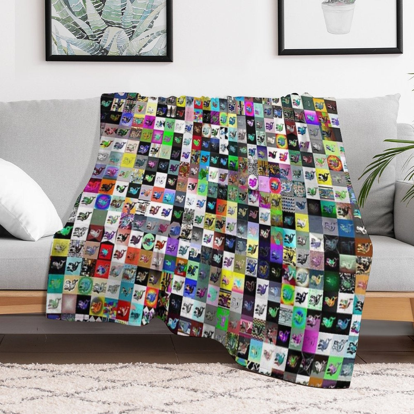 IOTA Whales Shrink-resistant Throw Blanket