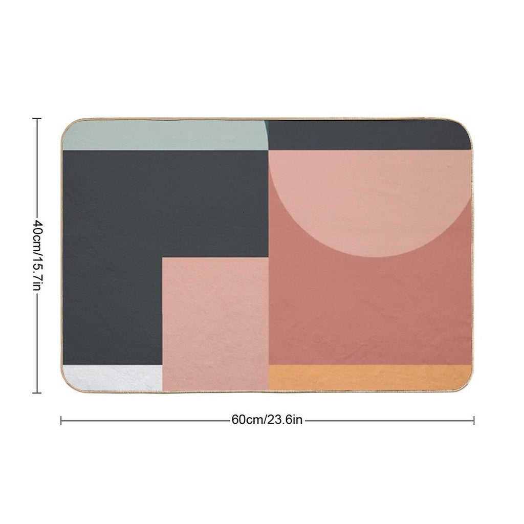Abstract Geometric 07  Anti-Trip Bath Mat
