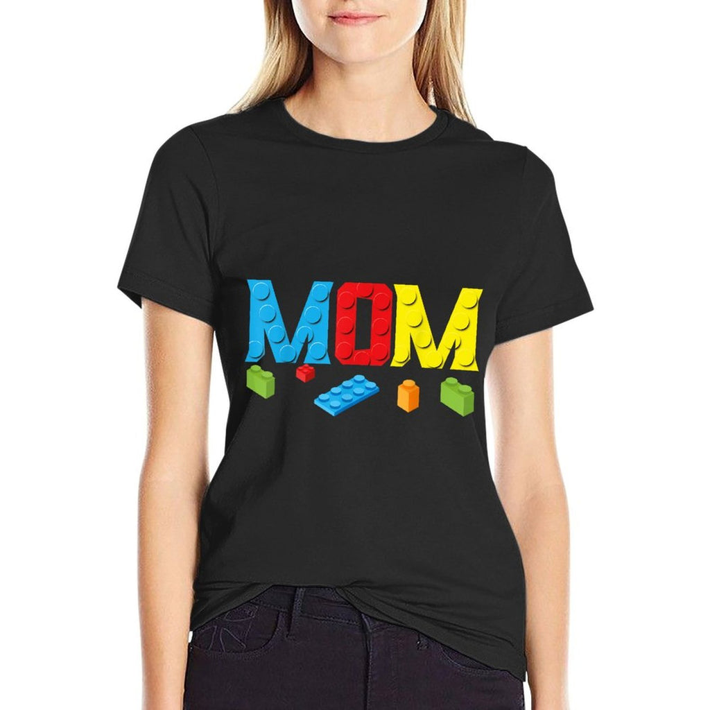 Mom Master Builder Building Bricks Blocks Family Set Parents  Affordable Price T-Shirt