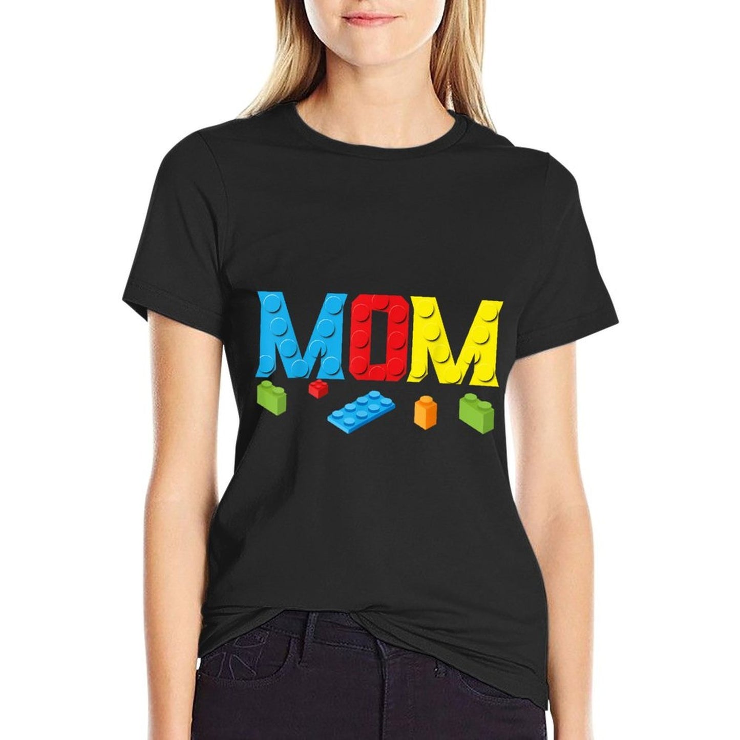 Mom Master Builder Building Bricks Blocks Family Set Parents  Affordable Price T-Shirt