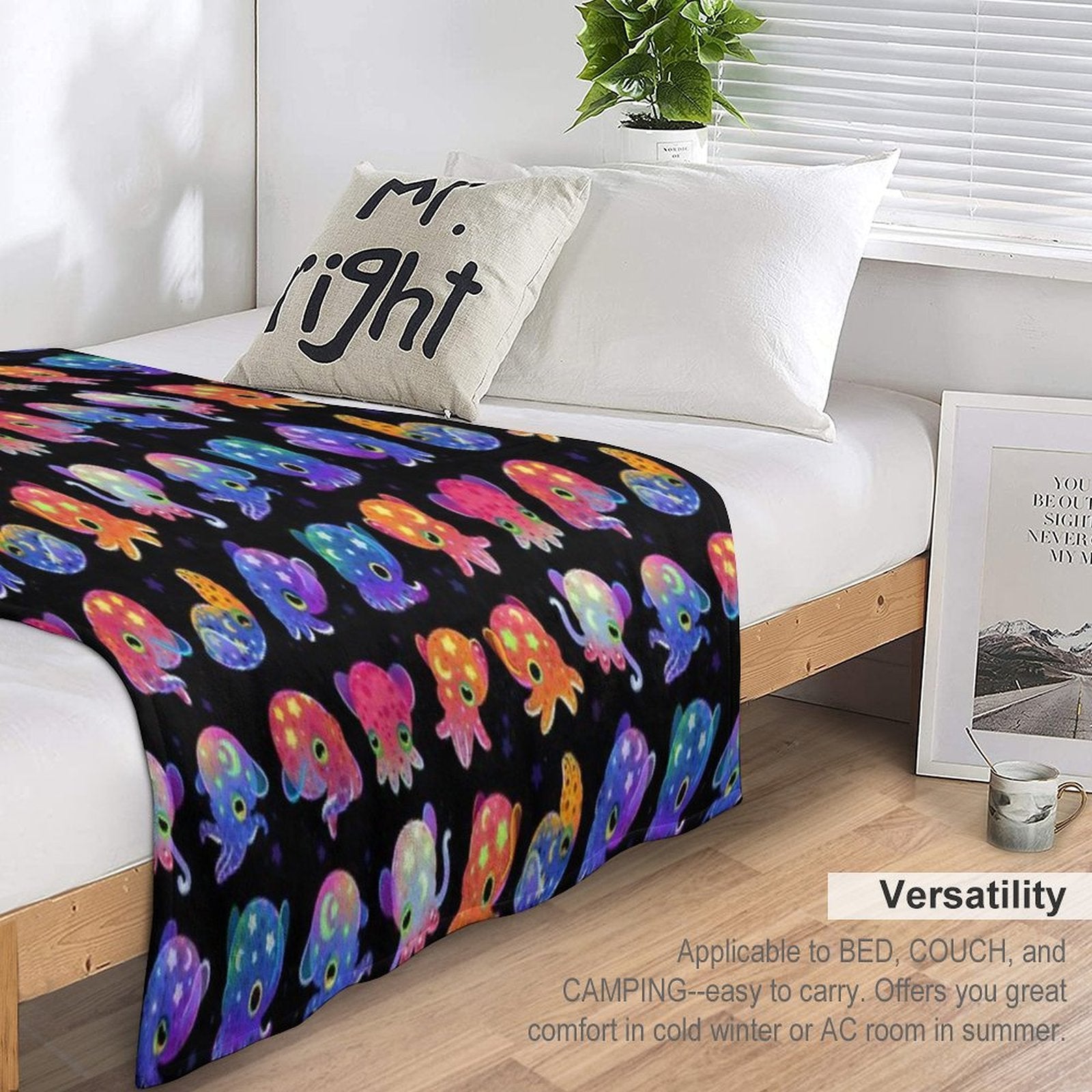 Bobtail Squid Gift-ready Throw Blanket