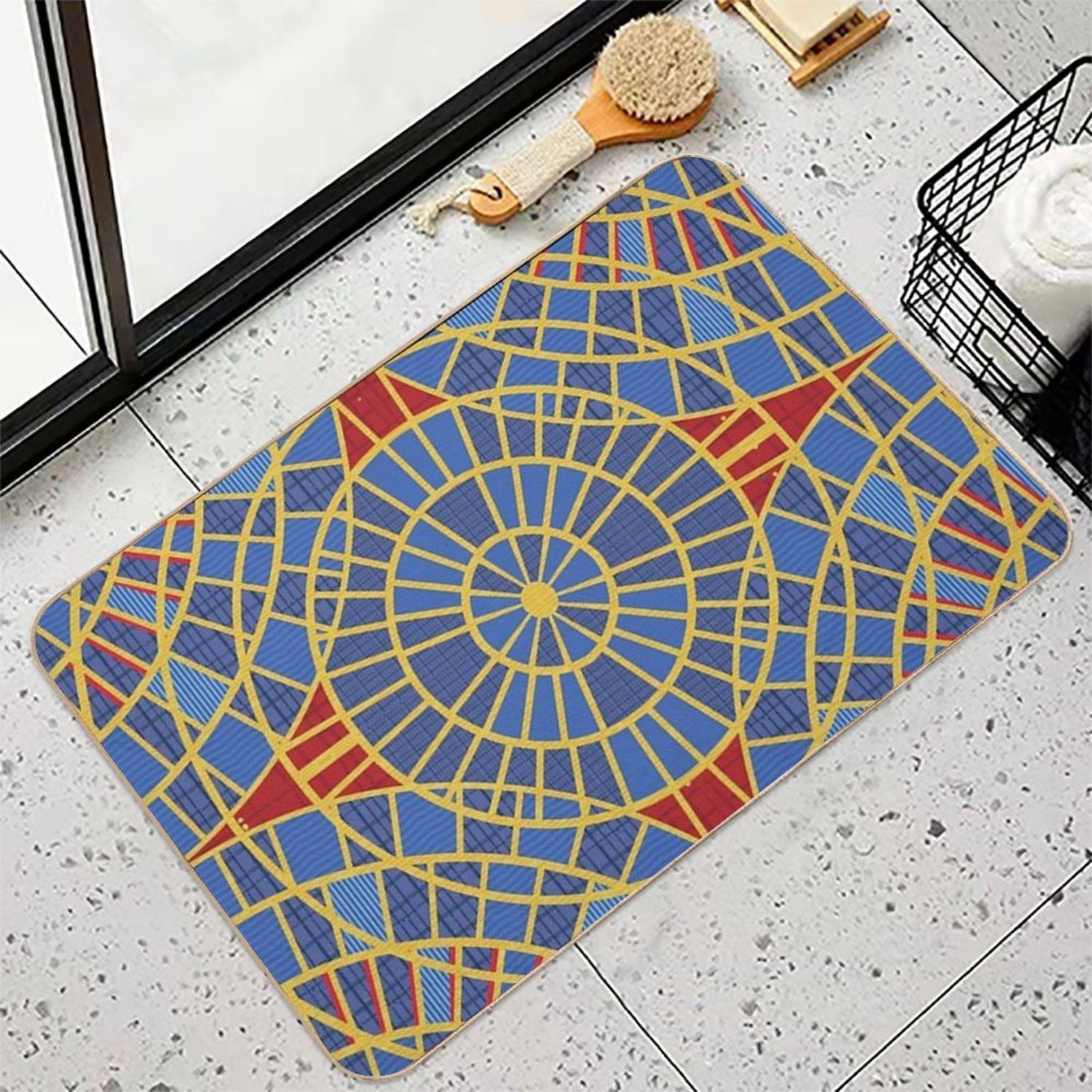 DragonCon Carpet Marriot with Details, Zoom  Fade-Resistant Bath Mat