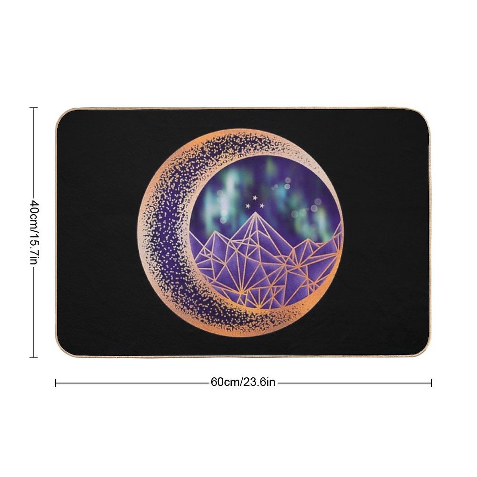 Gold Night Court Insignia  Non-Slip Bath Mat