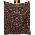Vintage Arabic Pattern. Durable Throw Blanket