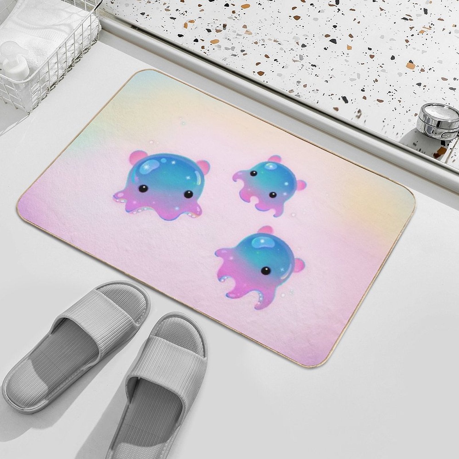 Grimpoteuthis (Dumbo Octopus)  Eco-Friendly Bath Mat