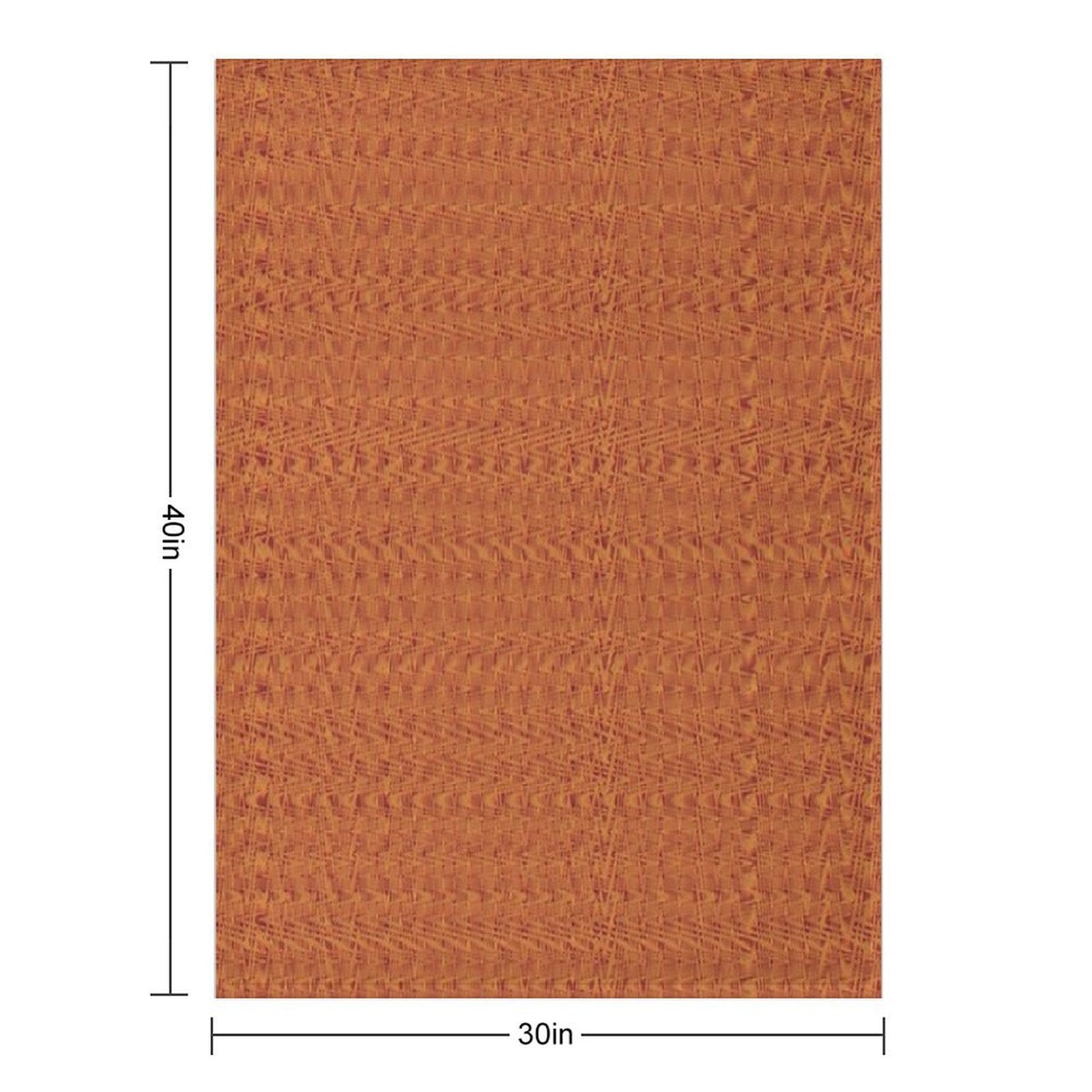 Orange Zig-zag Durable Throw Blanket