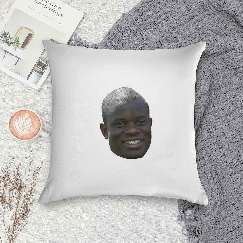 N'golo Kante Head Soft Bedroom Essential Throw Pillow