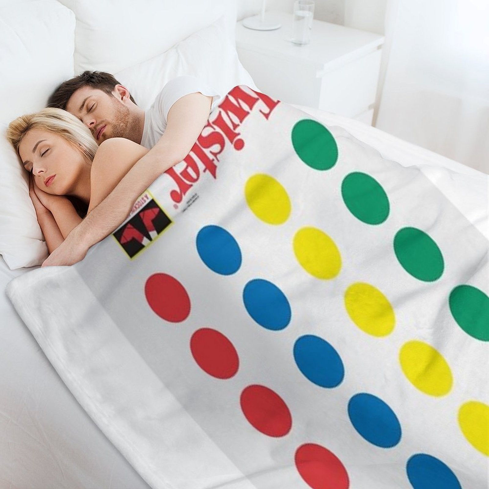 The Twister Game Blanket Eco-conscious Throw Blanket