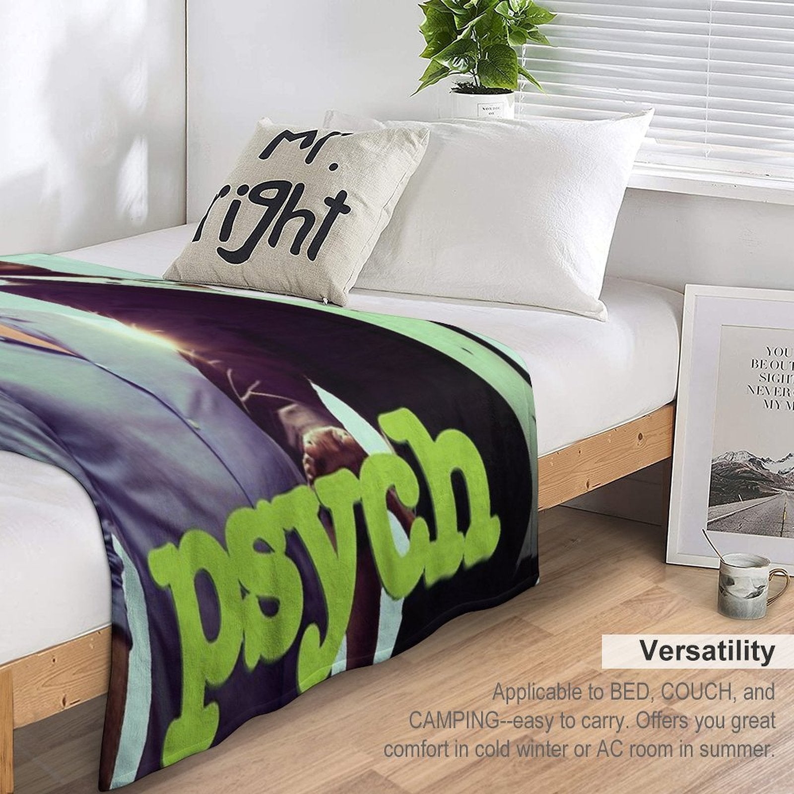 Psych Anti-pilling Throw Blanket