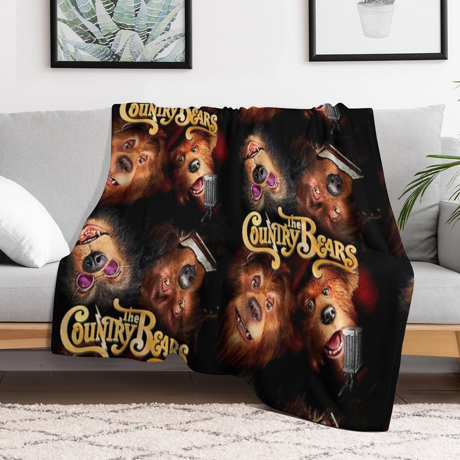 The Country Bears Travel-friendly Throw Blanket