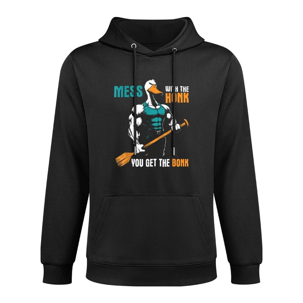 Mess With The Honk You Get The Bonk - Funny Goose Meme Easy Care Hoodie