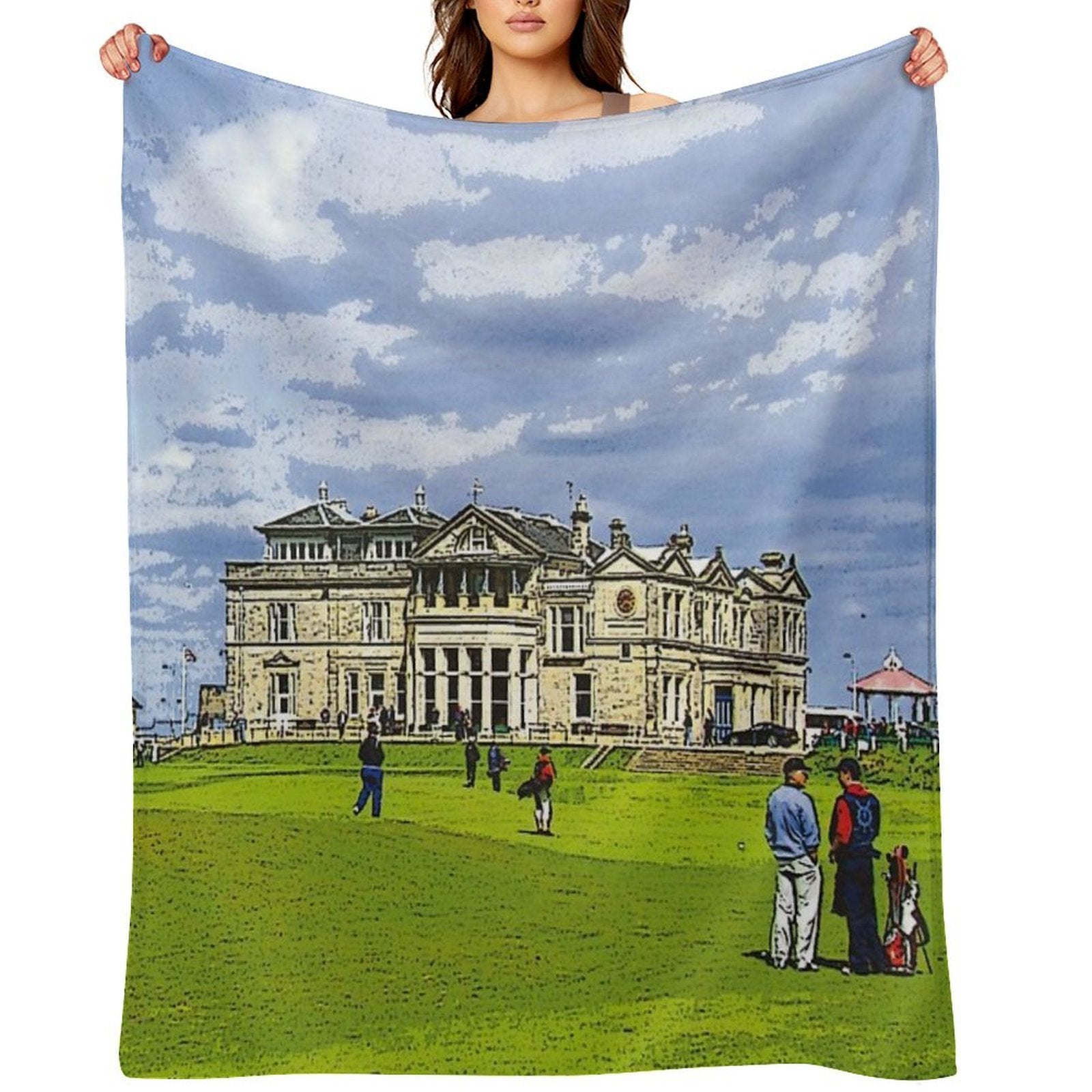St Andrews Scotland All-season Throw Blanket