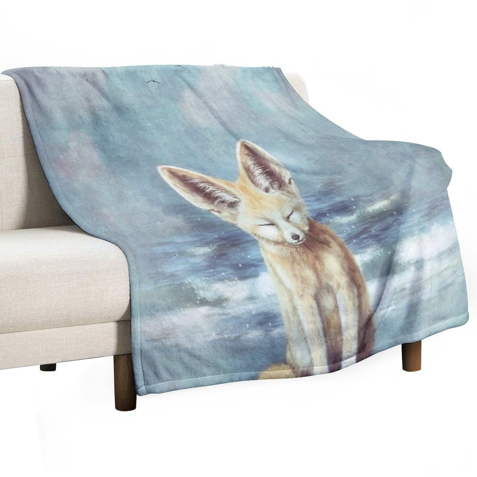 A Fennec's Dream Anti-pilling Throw Blanket
