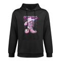 Pink Cowgirl Boots Disco Western Country Cow Girl Coastal Layering Staple Hoodie