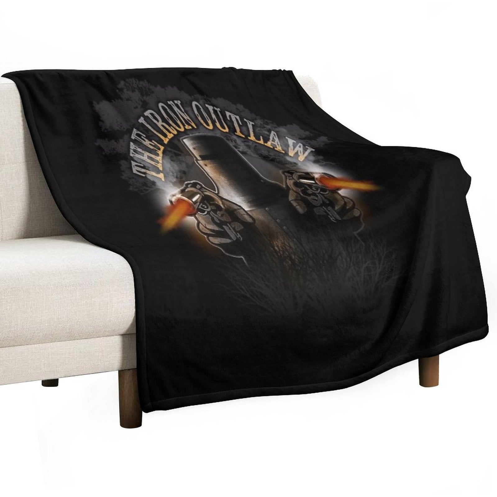 Ned Kelly Sustainable Throw Blanket