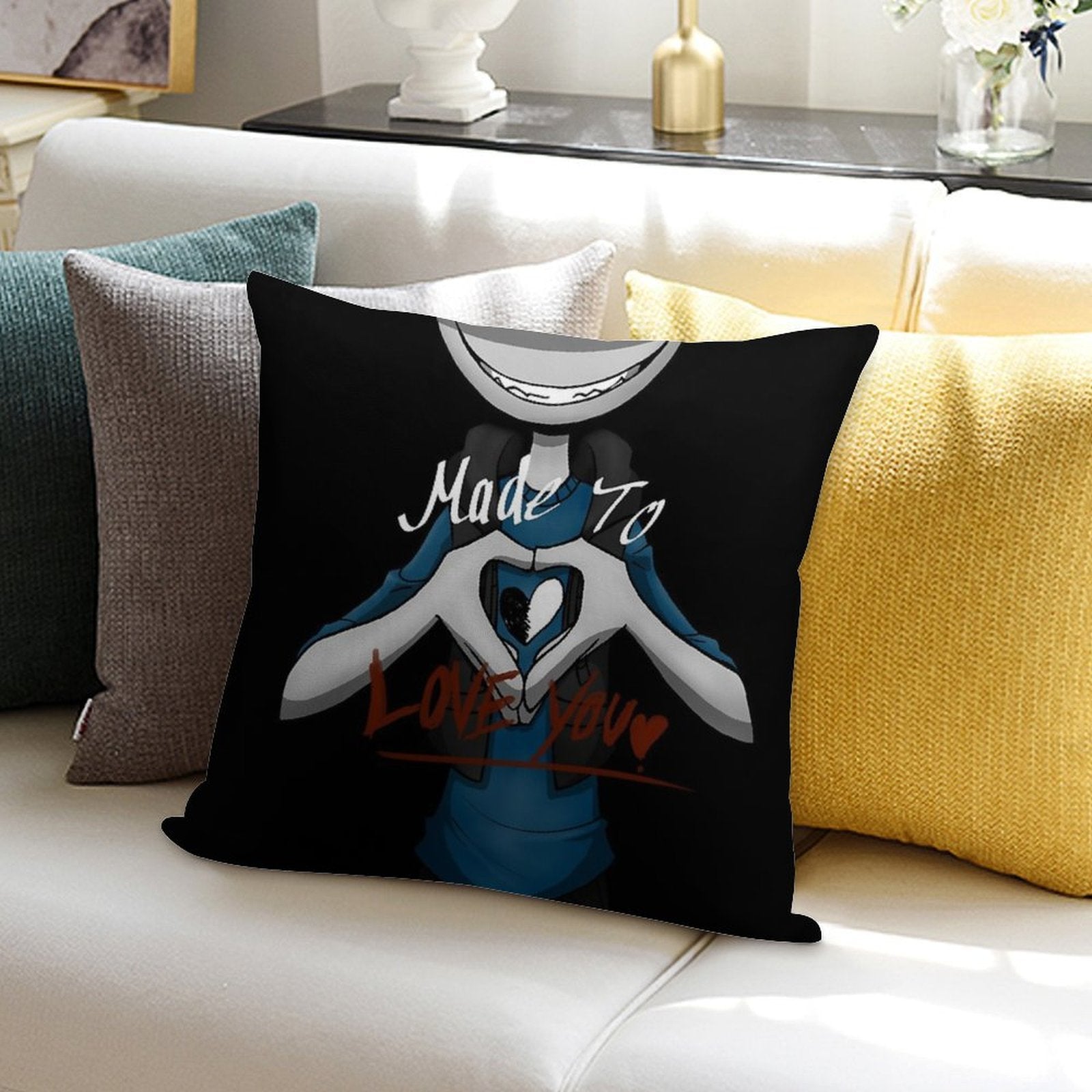 YB Made to Love You Soft Warmth Comfort Throw Pillow
