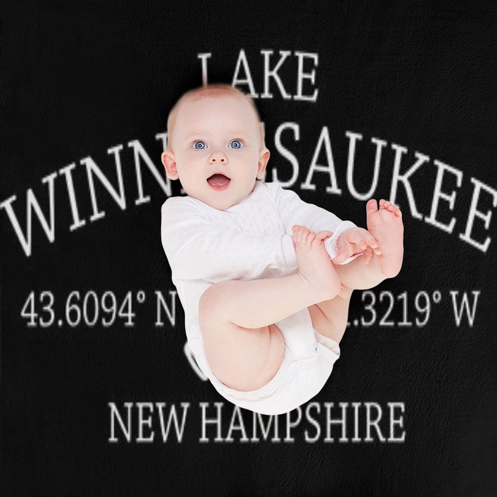 Classic Lake Winnipesaukee Design Comfort Throw Blanket