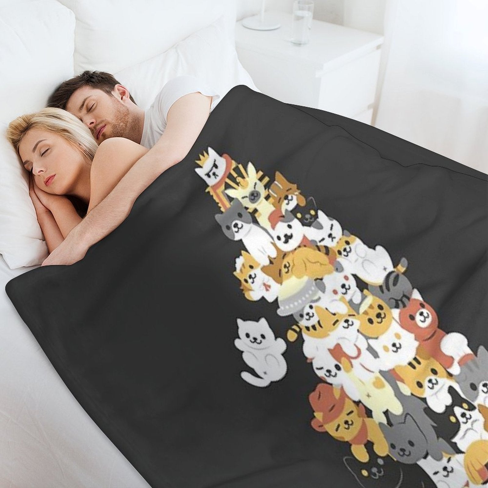 Cat Pile Durable Throw Blanket